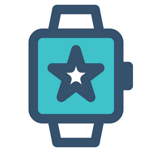 Favorite, smart, smart watch, star, watch icon